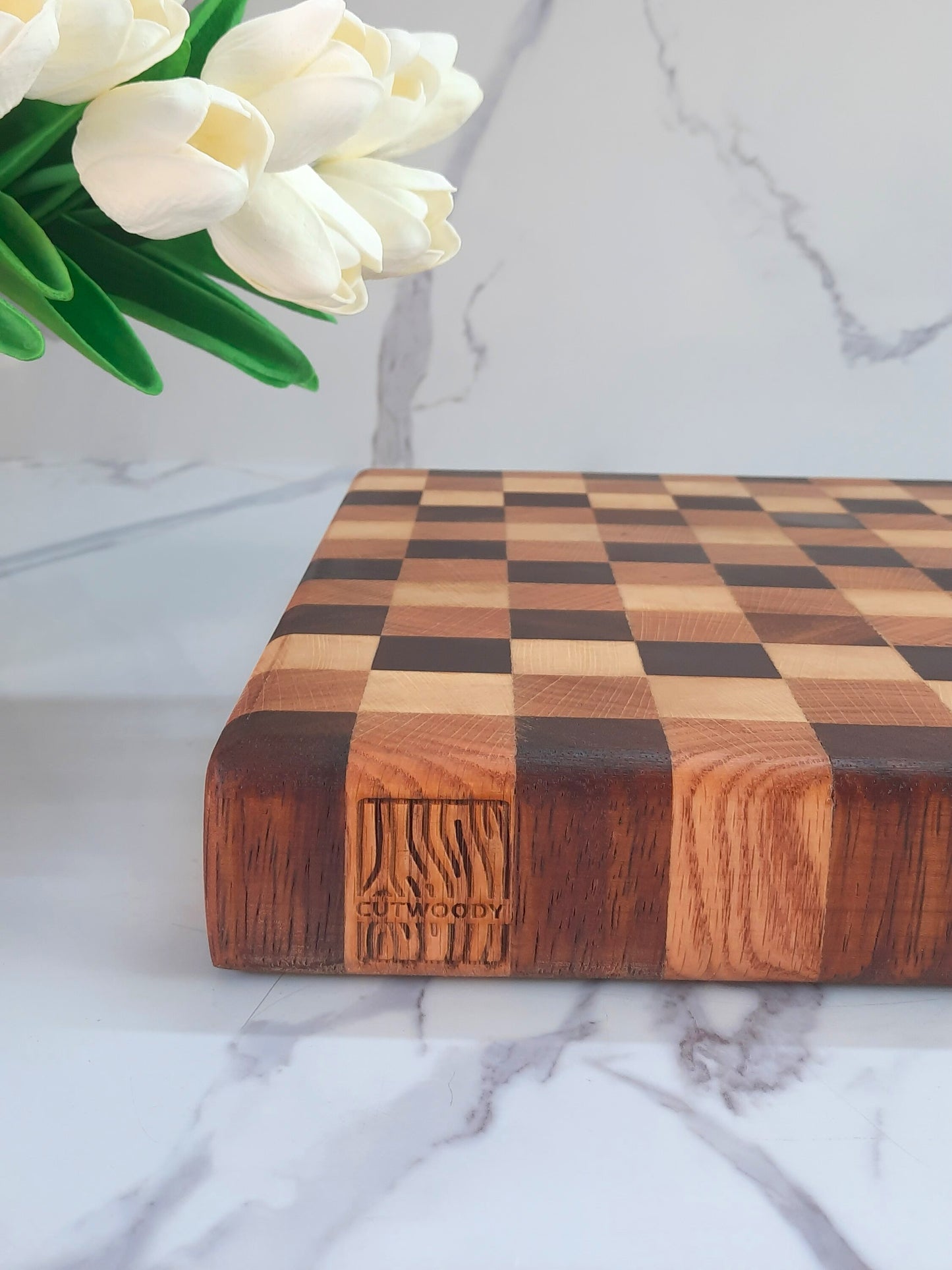 End-Grain MultiColor Cutting Board