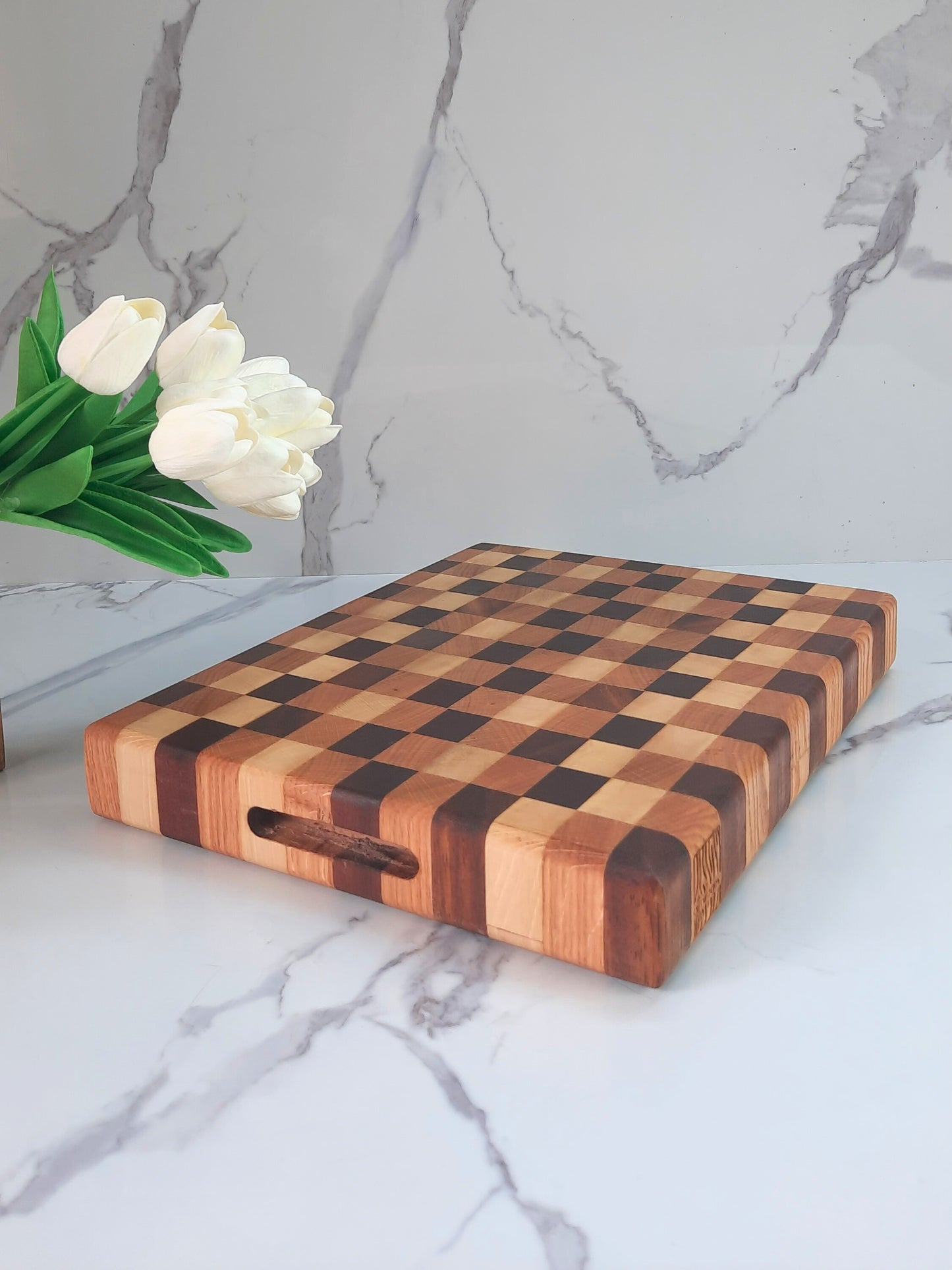 End-Grain MultiColor Cutting Board