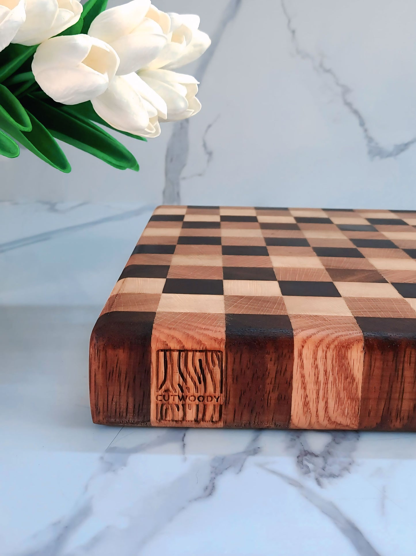 End-Grain MultiColor Cutting Board