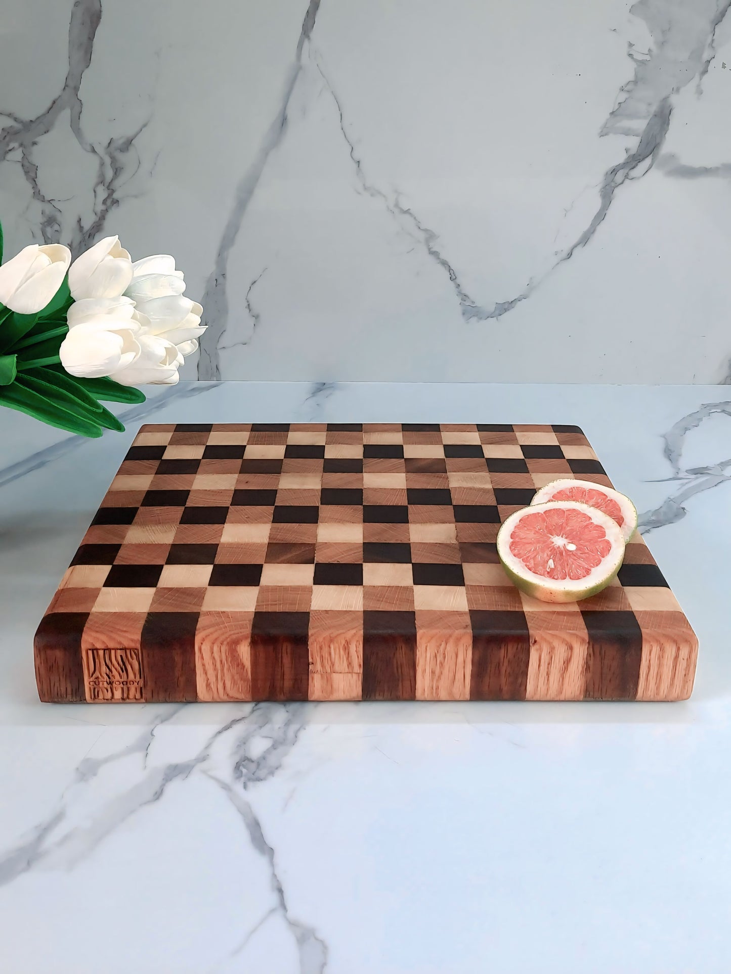 End-Grain MultiColor Cutting Board