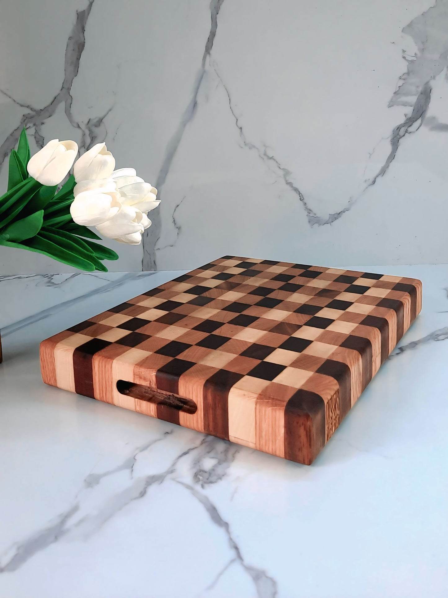 End-Grain MultiColor Cutting Board